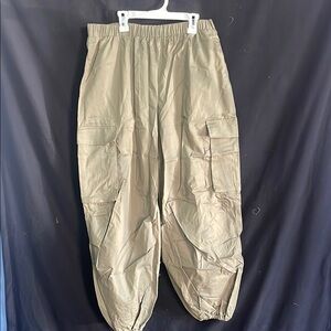 SHEIN Olive Track Pants Joggers Relaxed Cargos